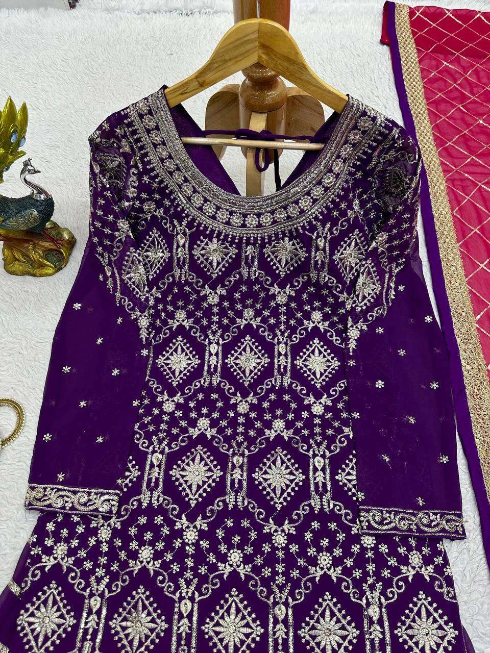 Vardan Ethnic Qrc 261 Georgette Wholesale Pakistani Party Wear Salwar Suit — Wholesale, MPA wholesale from Surat — Photo 4